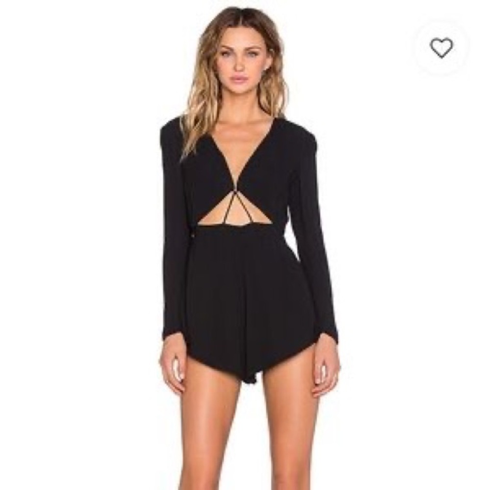 Revolve | StyleStalker Poolside Romper | Noir